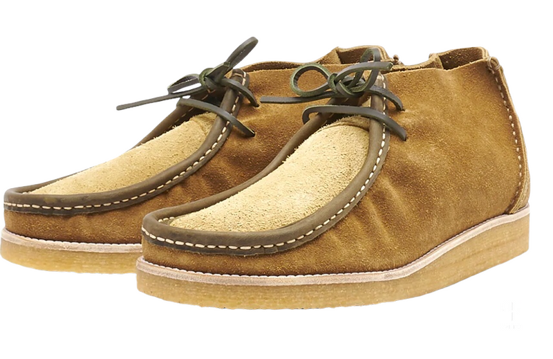 TORRES SUEDE CHUKKA BOOT ON CREPE - MOSS GREEN